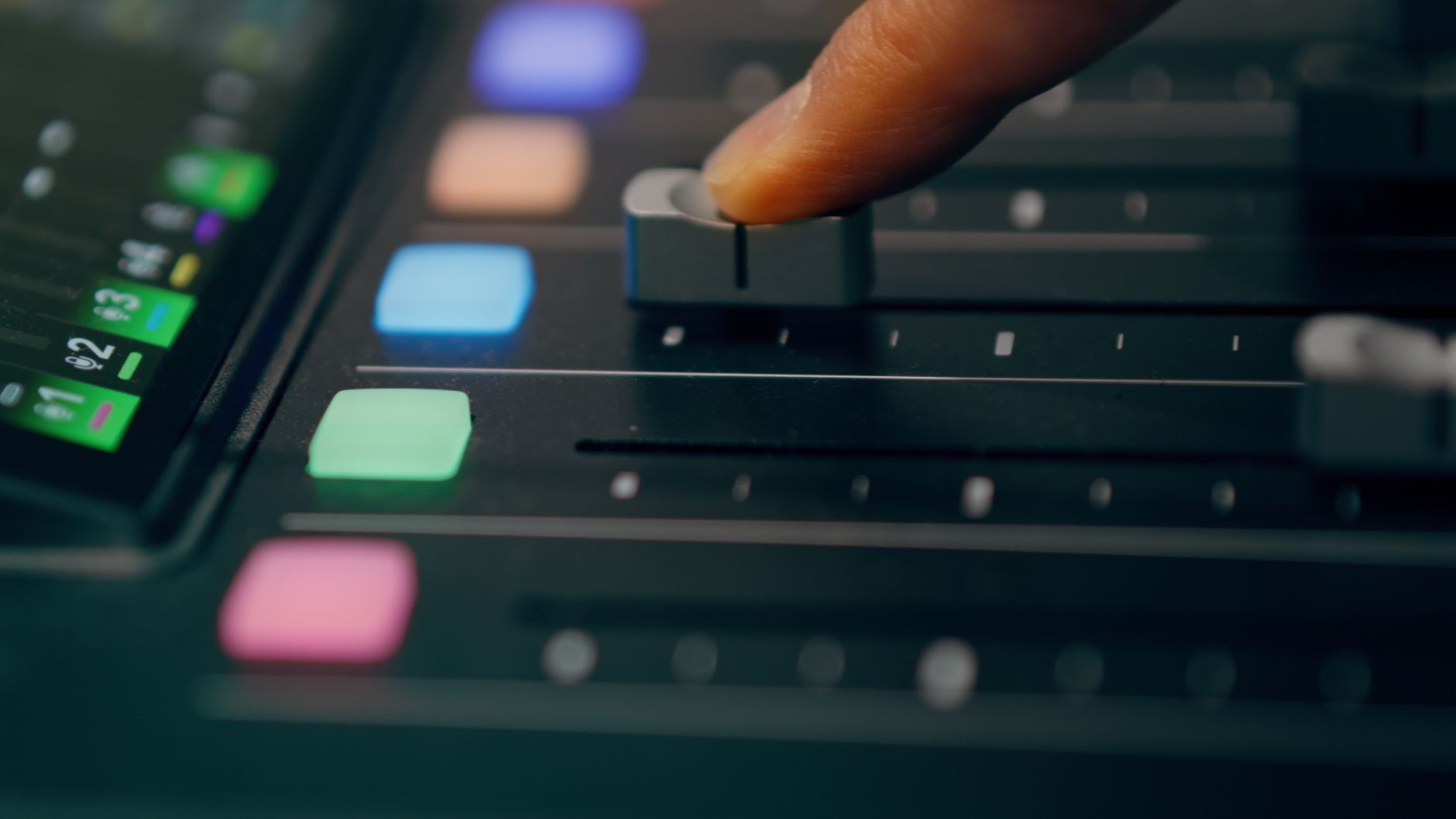 Premium cinematic commercial postproduction editing deck
