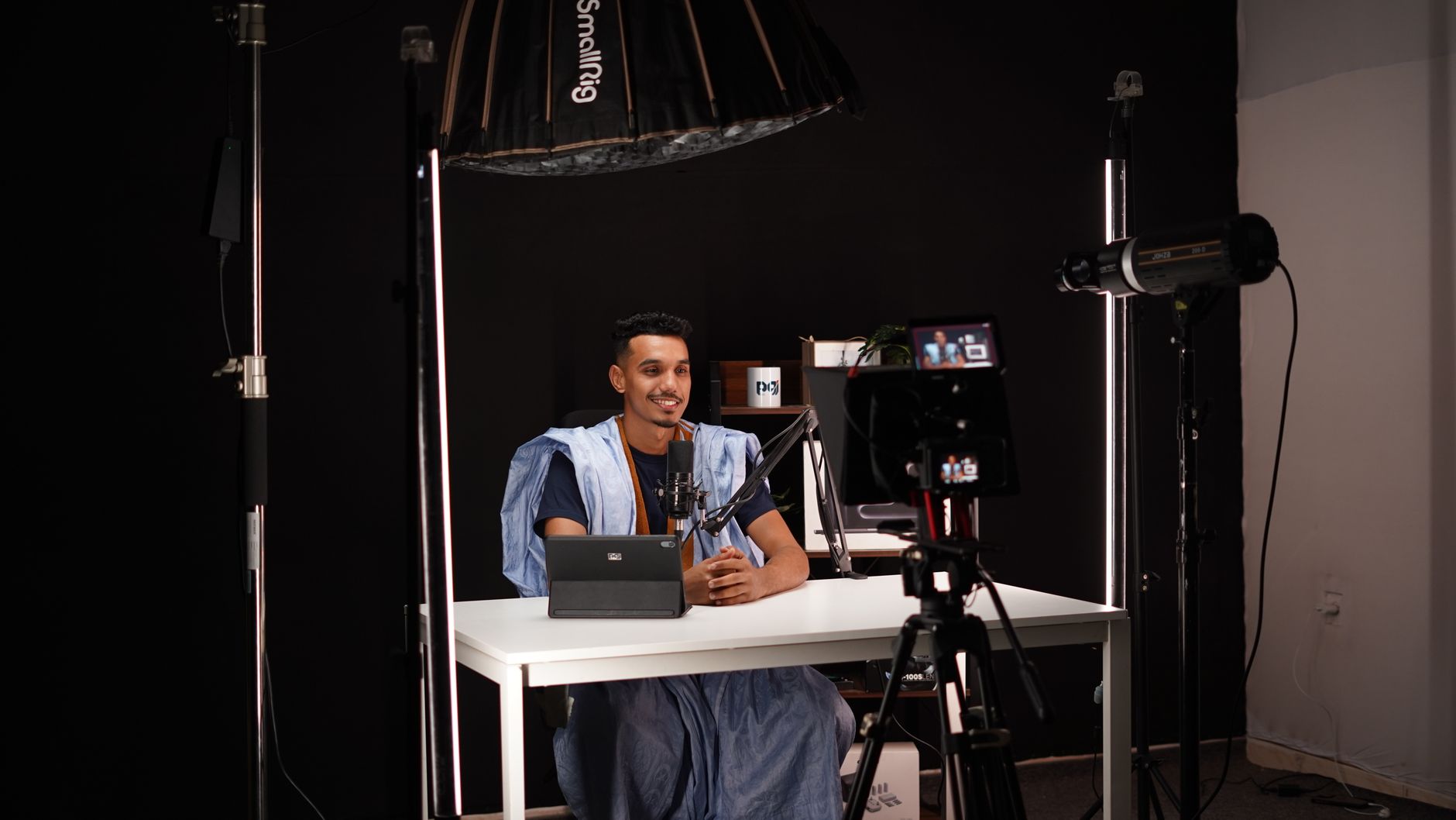 Interviews lighting setup with premium LED panels